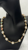 Regal Pearl & Gemstone Long Necklace