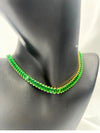 Green gemstone necklaceBaguette-cut necklaceGold-tone jewelryStatement necklaceLuxury gemstone necklaceEvening jewelryBold fashion necklaceElegant statement pieceFormal necklace for womenIvy abundance necklacesimplistic necklacestatement jewelrylayering necklace
