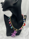 colorful happy charm necklaceplayful teddy bear necklacewhimsical letter charm necklacetrendy bead and pearl necklacefun charm necklace for womenbold statement charm jewelrycolorful bead necklace for womeneclectic charm necklacegold-tone teddy bear pendant necklacejoyful fashion necklaceunique jewelrystatement jewelrystatement necklacechic necklace