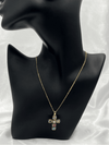 gold-tone crystal cross necklacemulticolored crystal pendant necklaceelegant cross jewelry for womenstatement cross necklacewomen’s gold-tone cross pendantcolorful crystal cross necklacebold religious jewelry for womentrendy gold-tone cross necklacewomen’s faith-inspired jewelrysparkling cross necklace for women