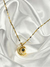 moon and gemstone pendant necklacecelestial jewelry for womensparkling crystal moon necklaceelegant lunar necklacewomen’s celestial fashion jewelrytrendy moon pendant necklacemagical gemstone jewelrygold-tone celestial accessoriesmoon-inspired jewelry for womenunique jewelry