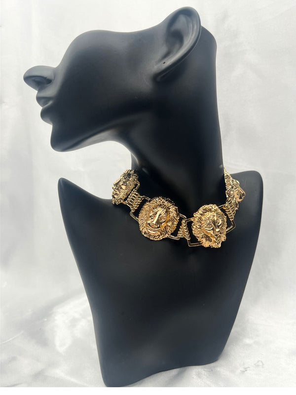 old-tone lion head necklacebold statement necklacelion head jewelry for womenluxury gold-tone statement necklaceunique lion design necklacefierce fashion jewelrywomen’s bold gold necklaceelegant lion head necklaceanimal motif statement necklacepowerful gold-tone jewelrystatement jewelryunique necklace