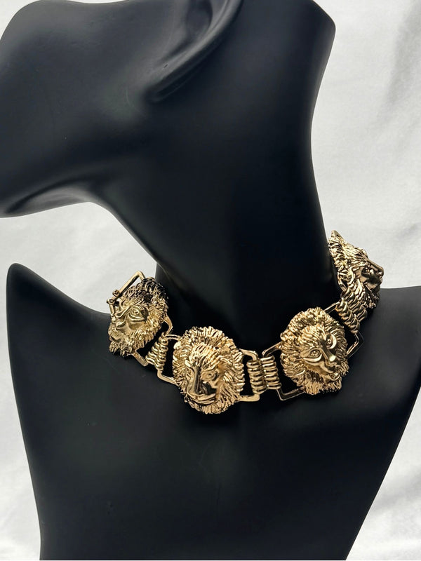 gold-tone lion head necklacebold statement necklacelion head jewelry for womenluxury gold-tone statement necklaceunique lion design necklacefierce fashion jewelrywomen’s bold gold necklaceelegant lion head necklaceanimal motif statement necklacepowerful gold-tone jewelrystatement jewelryunique necklace