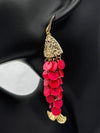 gold fish earrings, red scale earrings, whimsical jewelry, playful fish earrings, statement earrings with fish design, statement earrings