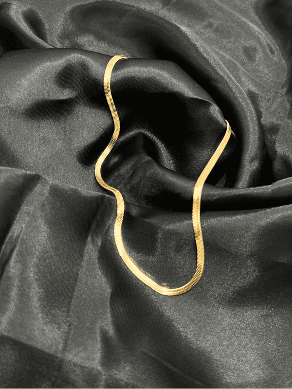 gold-tone snake chain necklaceflat snake chain jewelryminimalist gold necklaceelegant gold-tone necklacewomen’s fashion necklacesleek gold chain for womenluxury statement necklacetrendy gold-tone jewelrysimple yet elegant necklaceeveryday gold-tone necklace