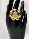 Baroque pearl ringStatement pearl jewelryCluster pearl ringUnique gold-tone ringLuxury fashion accessoriesBold cocktail ringElegant pearl statement pieceDesigner-inspired ringGold and pearl jewelryTimeless pearl fashion ringLarge pearl statement ringIrregular pearl ringSophisticated women’s jewelryFormal occasion accessoriesTrendy gold jewelry for women
