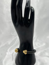 Twilight Twist Black Bangle