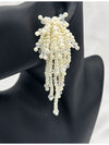 pearl drop earrings, cascading pearl earrings, vintage-inspired earrings, crystal and pearl earrings, bridal statement earrings, luxurious pearl jewelry